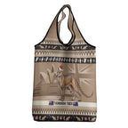 Aussie Tasmanian Tiger Grocery Bag Merry Christmas