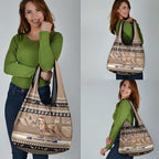Aussie Tasmanian Tiger Grocery Bag Merry Christmas