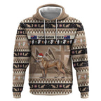 Aussie Tasmanian Tiger Hoodie Merry Christmas