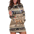 Aussie Tasmanian Tiger Hoodie Dress Merry Christmas