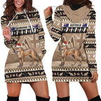 Aussie Tasmanian Tiger Hoodie Dress Merry Christmas