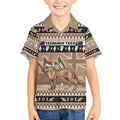 Aussie Tasmanian Tiger Kid Hawaiian Shirt Merry Christmas