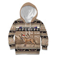 Aussie Tasmanian Tiger Kid Hoodie Merry Christmas