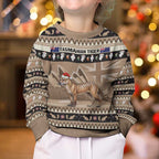 Aussie Tasmanian Tiger Kid Ugly Christmas Sweater Merry Christmas