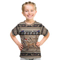 Aussie Tasmanian Tiger Kid T Shirt Merry Christmas
