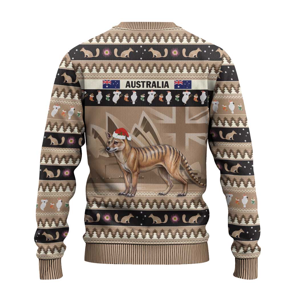 Aussie Tasmanian Tiger Ugly Christmas Sweater Merry Christmas