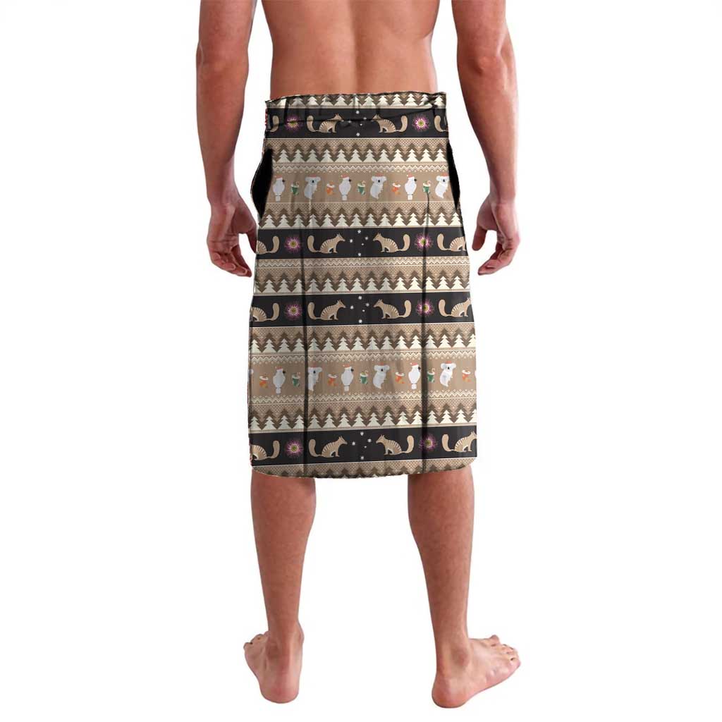 Aussie Tasmanian Tiger Lavalava Merry Christmas