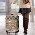 Aussie Tasmanian Tiger Luggage Cover Merry Christmas
