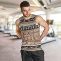 Aussie Tasmanian Tiger Men Tank Top Merry Christmas