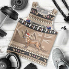 Aussie Tasmanian Tiger Men Tank Top Merry Christmas