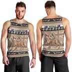 Aussie Tasmanian Tiger Men Tank Top Merry Christmas