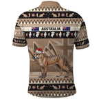 Aussie Tasmanian Tiger Polo Shirt Merry Christmas