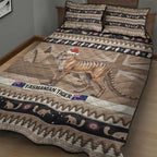 Aussie Tasmanian Tiger Quilt Bed Set Merry Christmas