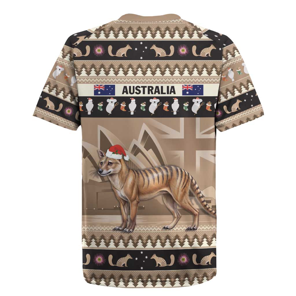 Aussie Tasmanian Tiger Rugby Jersey Merry Christmas