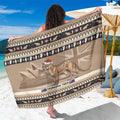 Aussie Tasmanian Tiger Sarong Merry Christmas