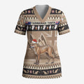 Aussie Tasmanian Tiger Scrub Top Merry Christmas - Aussie Hoodie