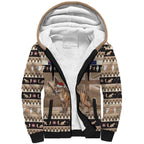 Aussie Tasmanian Tiger Sherpa Hoodie Merry Christmas