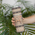 Aussie Tasmanian Tiger Skinny Tumbler Merry Christmas