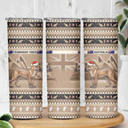 Aussie Tasmanian Tiger Skinny Tumbler Merry Christmas