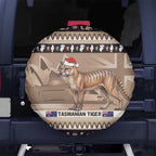 Aussie Tasmanian Tiger Spare Tire Cover Merry Christmas