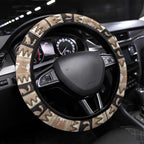Aussie Tasmanian Tiger Steering Wheel Cover Merry Christmas