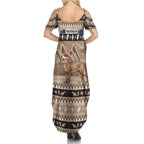 Aussie Tasmanian Tiger Summer Maxi Dress Merry Christmas