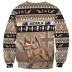 Aussie Tasmanian Tiger Sweatshirt Merry Christmas
