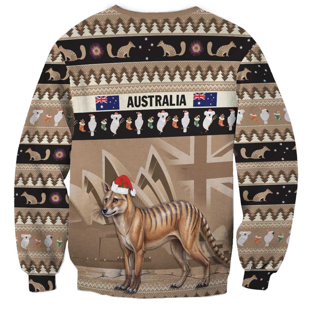 Aussie Tasmanian Tiger Sweatshirt Merry Christmas