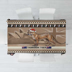 Aussie Tasmanian Tiger Tablecloth Merry Christmas