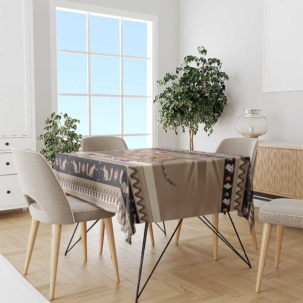 Aussie Tasmanian Tiger Tablecloth Merry Christmas
