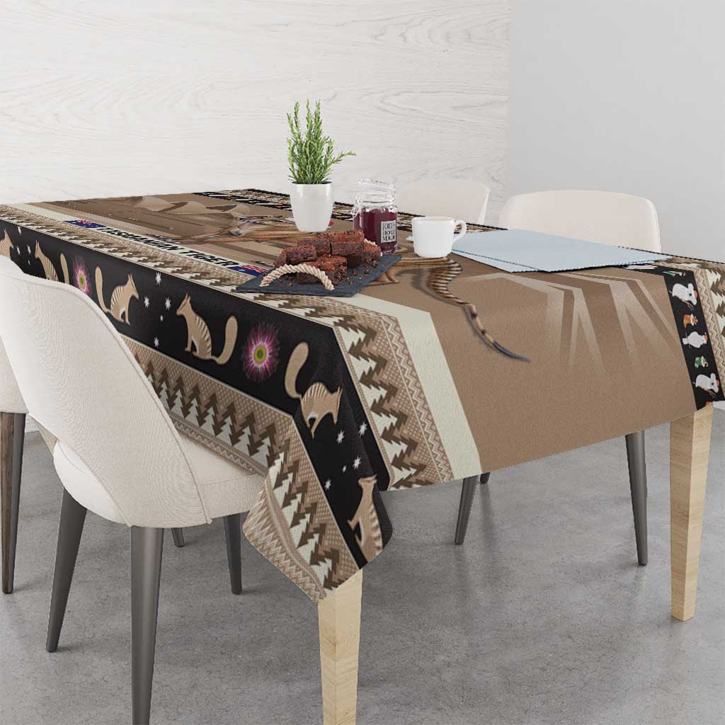 Aussie Tasmanian Tiger Tablecloth Merry Christmas