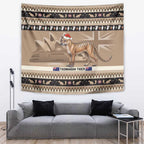Aussie Tasmanian Tiger Tapestry Merry Christmas