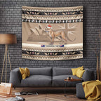 Aussie Tasmanian Tiger Tapestry Merry Christmas