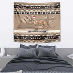 Aussie Tasmanian Tiger Tapestry Merry Christmas