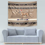 Aussie Tasmanian Tiger Tapestry Merry Christmas