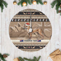Aussie Tasmanian Tiger Tree Skirt Merry Christmas