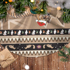 Aussie Tasmanian Tiger Tree Skirt Merry Christmas