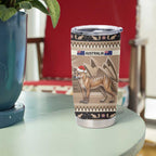 Aussie Tasmanian Tiger Tumbler Cup Merry Christmas