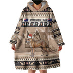 Aussie Tasmanian Tiger Wearable Blanket Hoodie Merry Christmas