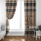 Aussie Tasmanian Tiger Window Curtain Merry Christmas