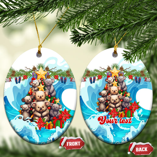 personalised-australia-koala-christmas-ceramic-ornament-merry-and-bright-breaking-wave