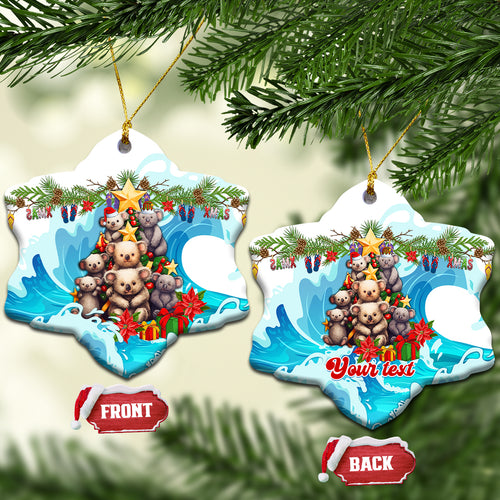 personalised-australia-koala-christmas-ceramic-ornament-merry-and-bright-breaking-wave