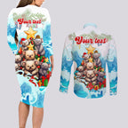 personalised-australia-koala-christmas-couples-matching-long-sleeve-bodycon-dress-and-long-sleeve-button-shirt-merry-and-bright-breaking-wave