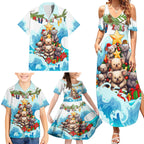 personalised-australia-koala-christmas-family-matching-summer-maxi-dress-and-hawaiian-shirt-merry-and-bright-breaking-wave