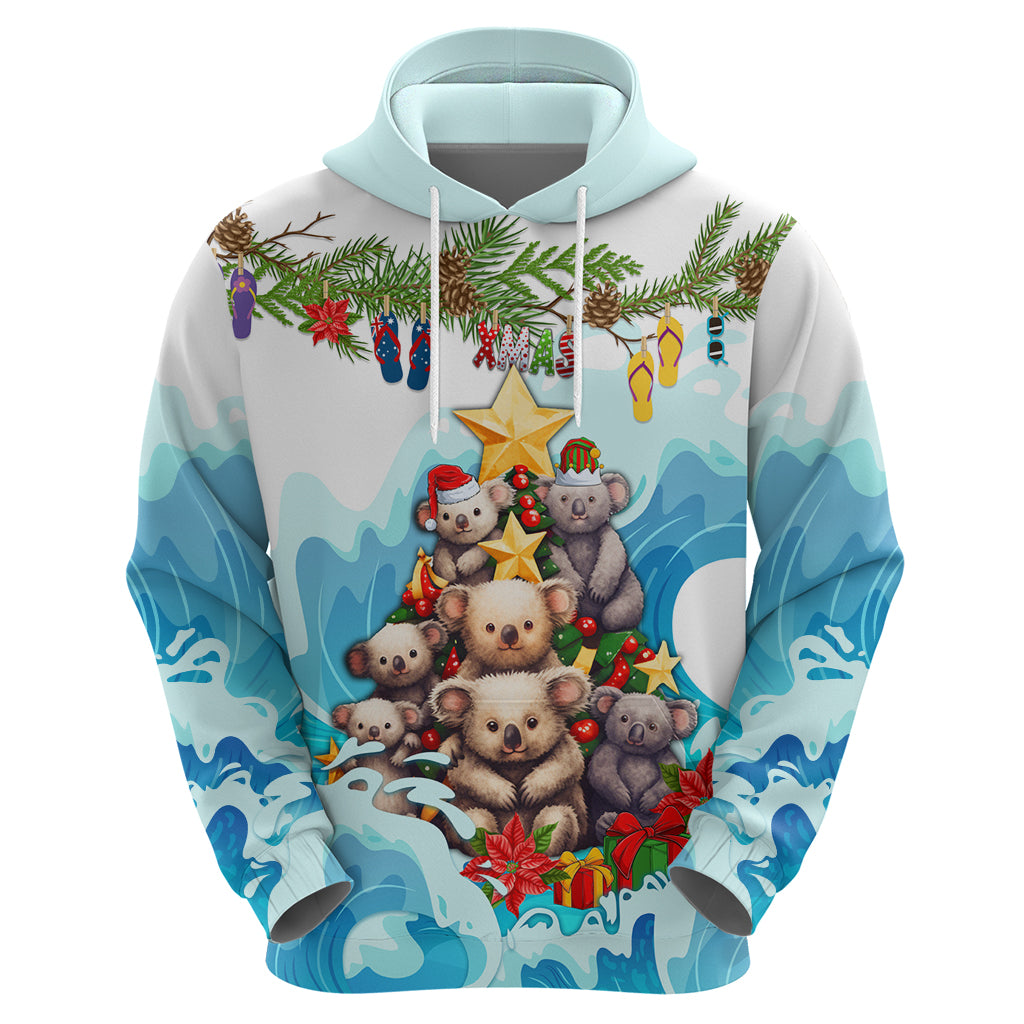 personalised-australia-koala-christmas-hoodie-merry-and-bright-breaking-wave