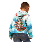 personalised-australia-koala-christmas-kid-hoodie-merry-and-bright-breaking-wave