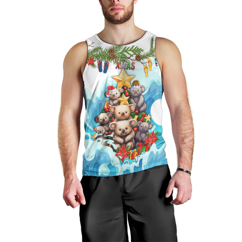 personalised-australia-koala-christmas-men-tank-top-merry-and-bright-breaking-wave