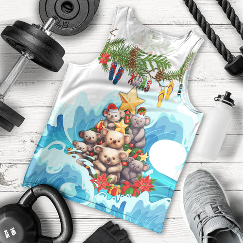 personalised-australia-koala-christmas-men-tank-top-merry-and-bright-breaking-wave