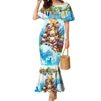 personalised-australia-koala-christmas-mermaid-dress-merry-and-bright-breaking-wave