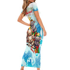 personalised-australia-koala-christmas-short-sleeve-bodycon-dress-merry-and-bright-breaking-wave